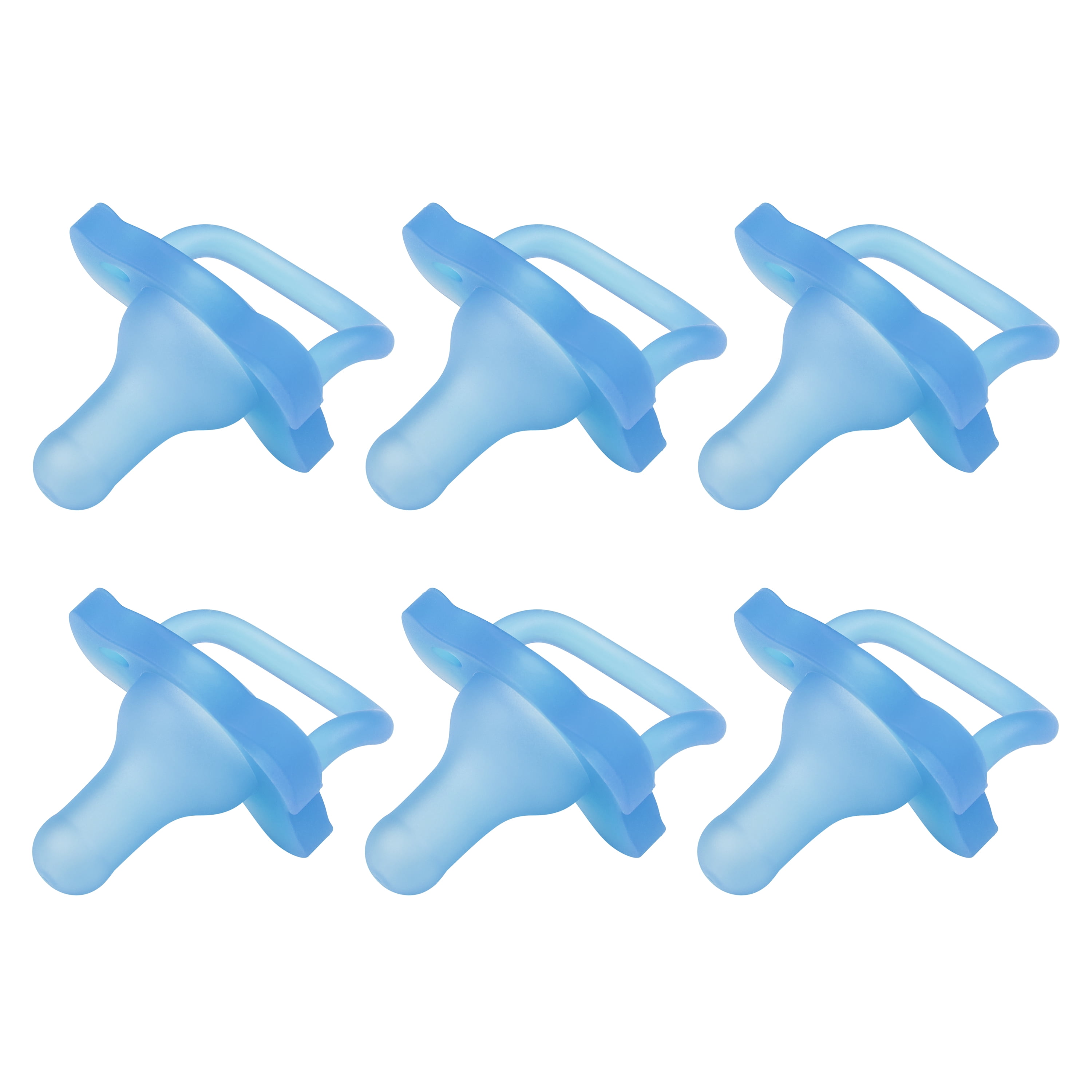 Dr. Brown's HappyPaci Silicone Pacifiers, 06 Months, Blue, 6PK for WEB