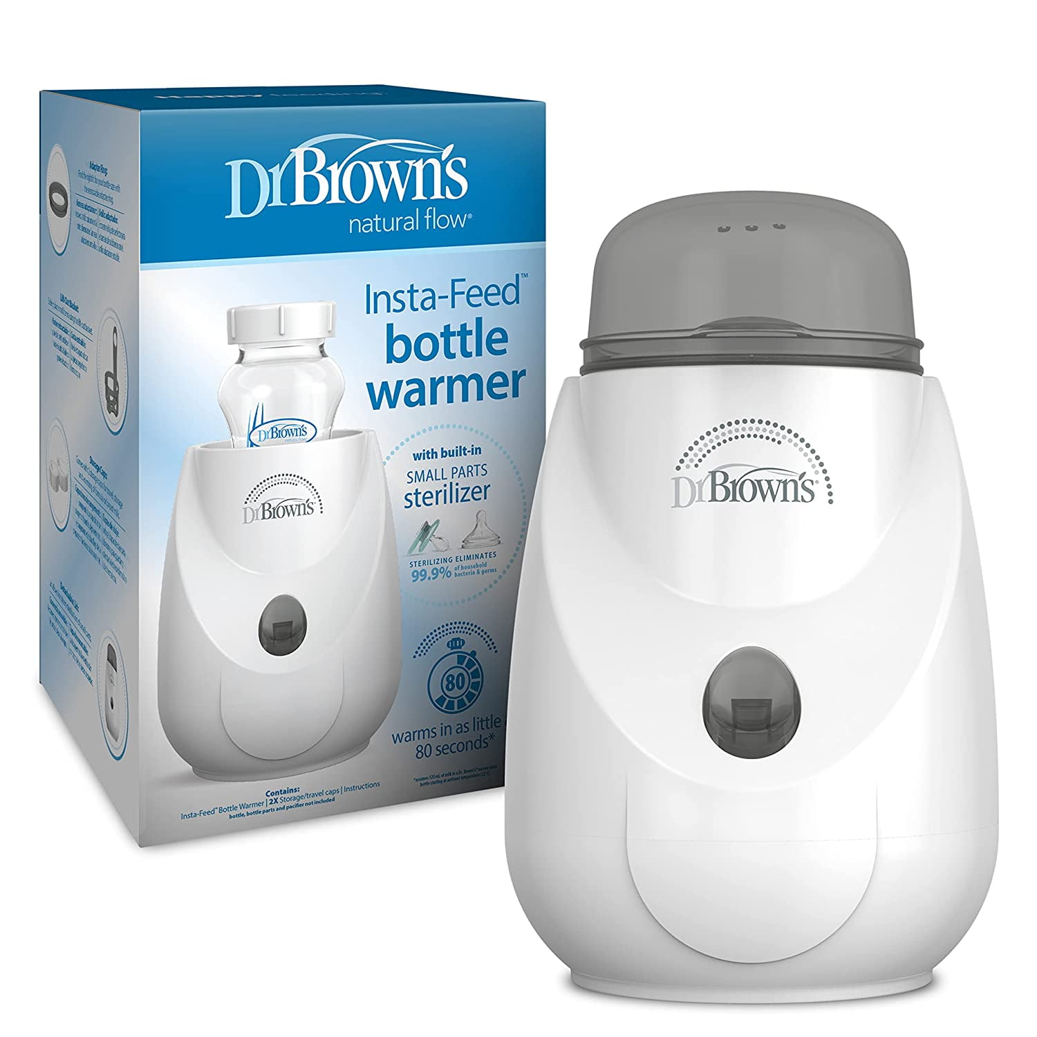 Dr. Brown's InstaFeed Baby Bottle Warmer and Sterilizer for Baby Bottles and Baby Food Jars