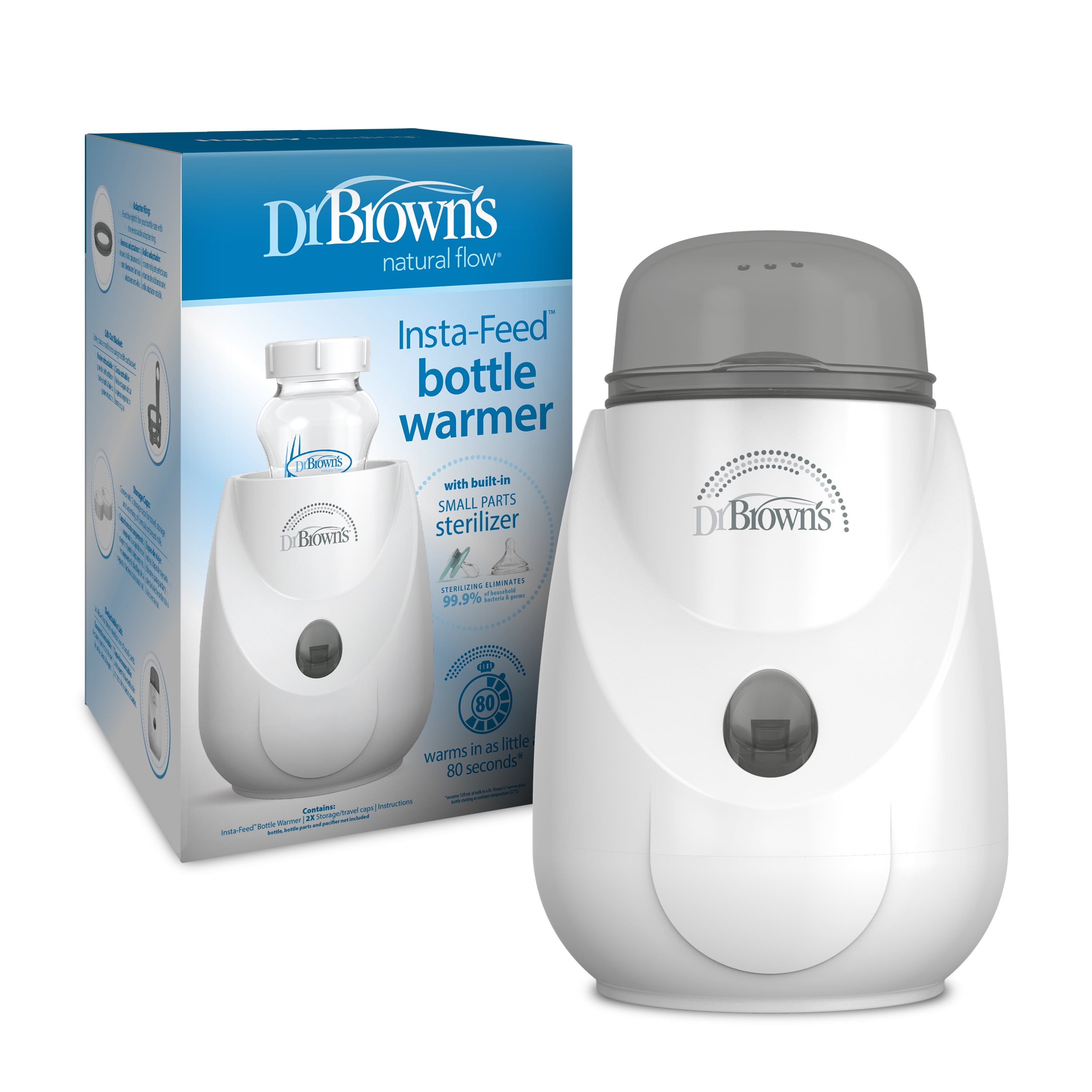 Dr. Brown's Insta-Feed Baby Bottle Warmer & Sterilizer for Baby Bottles and Baby Food Jars