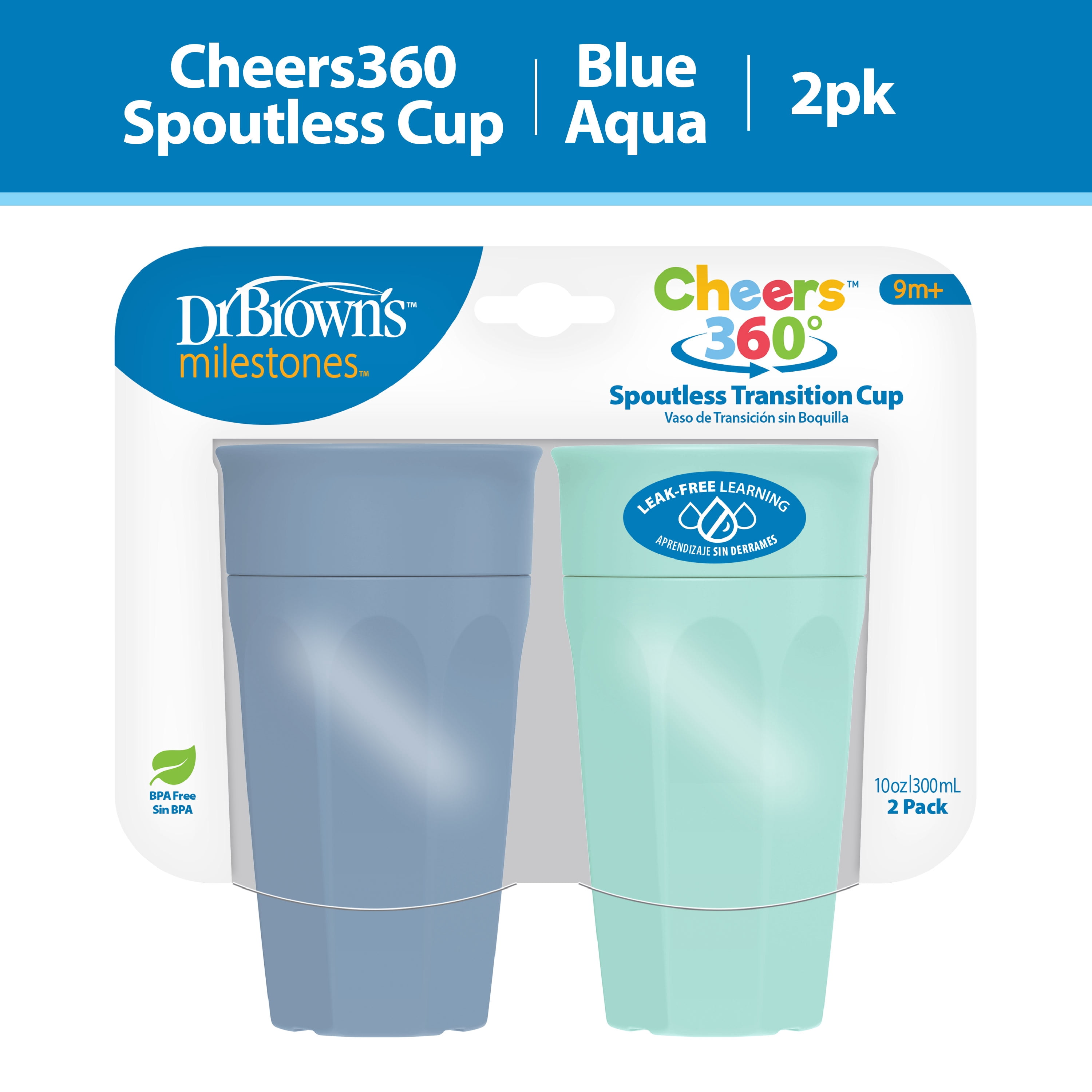 Dr. Brown's Milestones Cheers 360 Spoutless Training Cup for