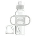 thumbnail interactive-video image 1 of Dr. Brown's Milestones Narrow Sippy Spout Bottle, 100% Silicone Handles, 8oz/250ml, 6m+, BPA Free, Gray, 1 of 13