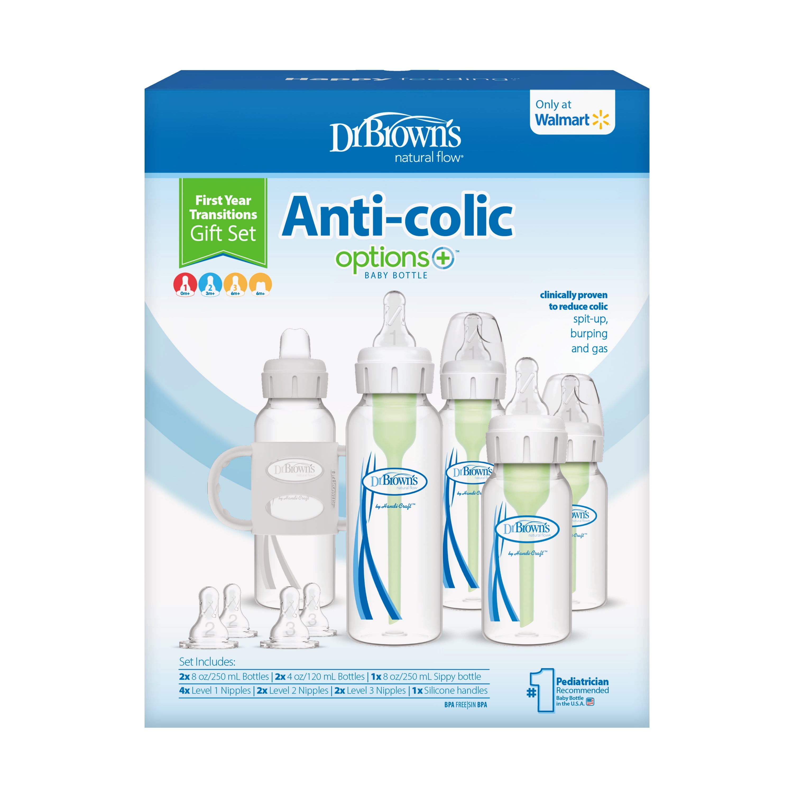 Dr. Brown's Anti-colic Options+ Narrow Baby Bottle Newborn Gift Set : Target