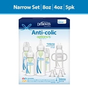 Dr. Brown's Anti-Colic Options+ First Year Baby Bottle Gift Set, Gray, BPA-Free, 0m+