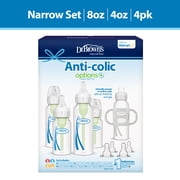 Dr. Brown's Natural Flow Anti-Colic Options+ First Year Baby Bottle Gift Set, Gray, BPA free, 0m+