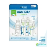Dr. Brown's Natural Flow Anti-Colic Options+ First Year Baby Bottle Gift Set, Gray, BPA free, 0m+
