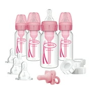 Dr. Brown's Natural Flow Anti-Colic Options+ Narrow Breast to Bottle Pump & Store Feeding Set, Pink