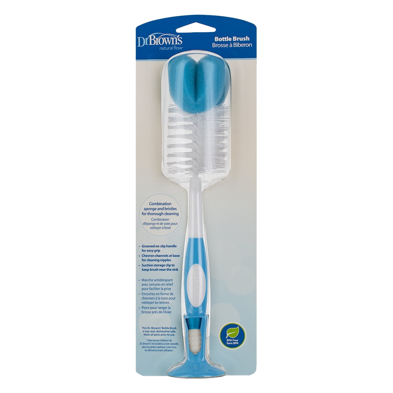 Dr Brown - Brosse de nettoyage Deluxe pour biberons + mini