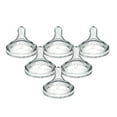 thumbnail image 1 of Dr. Brown's Natural Flow Level 2, Wide-Neck Baby Bottle Nipple, Medium Flow, 3m+, 100% Silicone, 6 Pack, 1 of 12