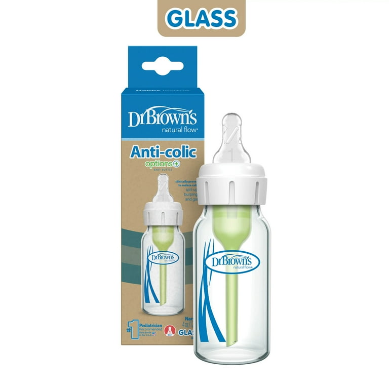 Brown's Anti-Colic Options+ Narrow Glass Baby Bottle, oz