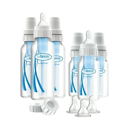 Dr. Brown's Natural Flow Original Baby Bottle Gift Set 6-Pack
