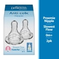 thumbnail interactive-video image 1 of Dr. Brown's Natural Flow Preemie Flow Narrow Baby Bottle Silicone Nipple, Slowest Flow, 0m+, 100% Silicone Bottle Nipple, 2-Pack, 1 of 15