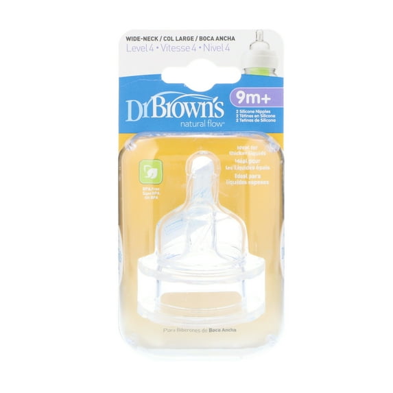 Dr. Brown's Natural Flow Wide Neck Nipples - Multipacks - Level 4