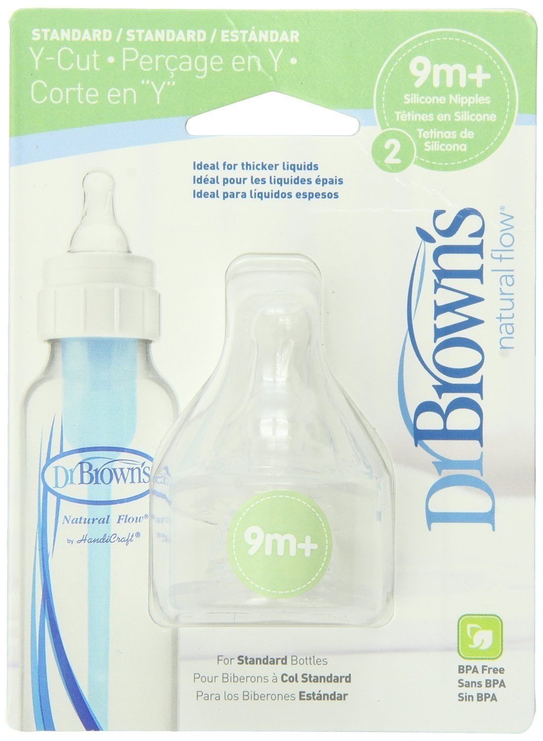 Dr. Brown's Natural Flow Y-Cut Standard Nipple - 6 Count