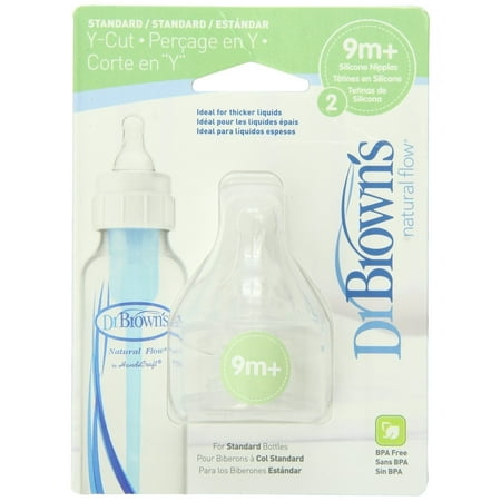 Dr. Brown's Natural Flow Y-Cut Standard Nipple - 6 Count