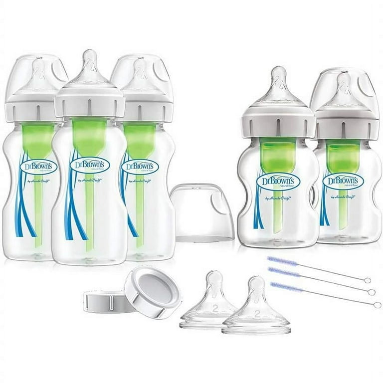 Dr. Brown's Natural Flow® Wide-Neck Baby Bottle Storage/Travel Caps, 2-Pack