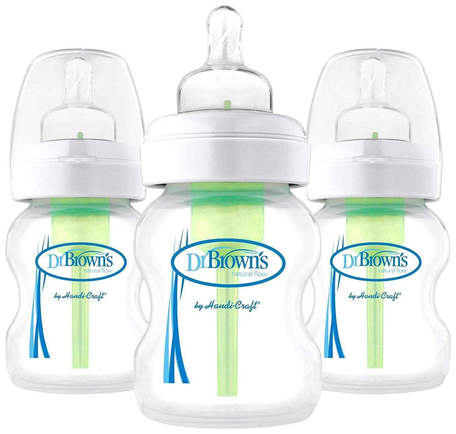 Dr. Brown's Options+ Wide-Neck Baby Bottle, 5 Oz, 3 Count