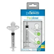 Dr. Brown's Pacidose Liquid Medicine Dispenser, Oral Syringe, 2 Sizes 0-6 m and 6-18 m, BPA-Free