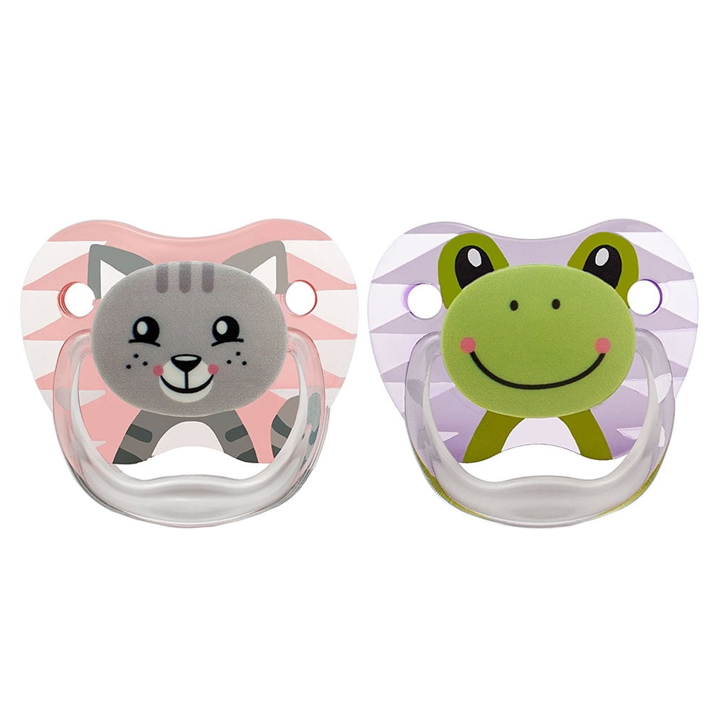 Dr. Brown's PreVent Pacifiers in Pink/Purple 06 Months