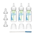 thumbnail image 1 of Dr. Brown's Anti-colic Options + Preemie Flow Bottle Set, 4 oz/120 ml Preemie and Level T Nipples, 0m +, 3-Pack, 1 of 5