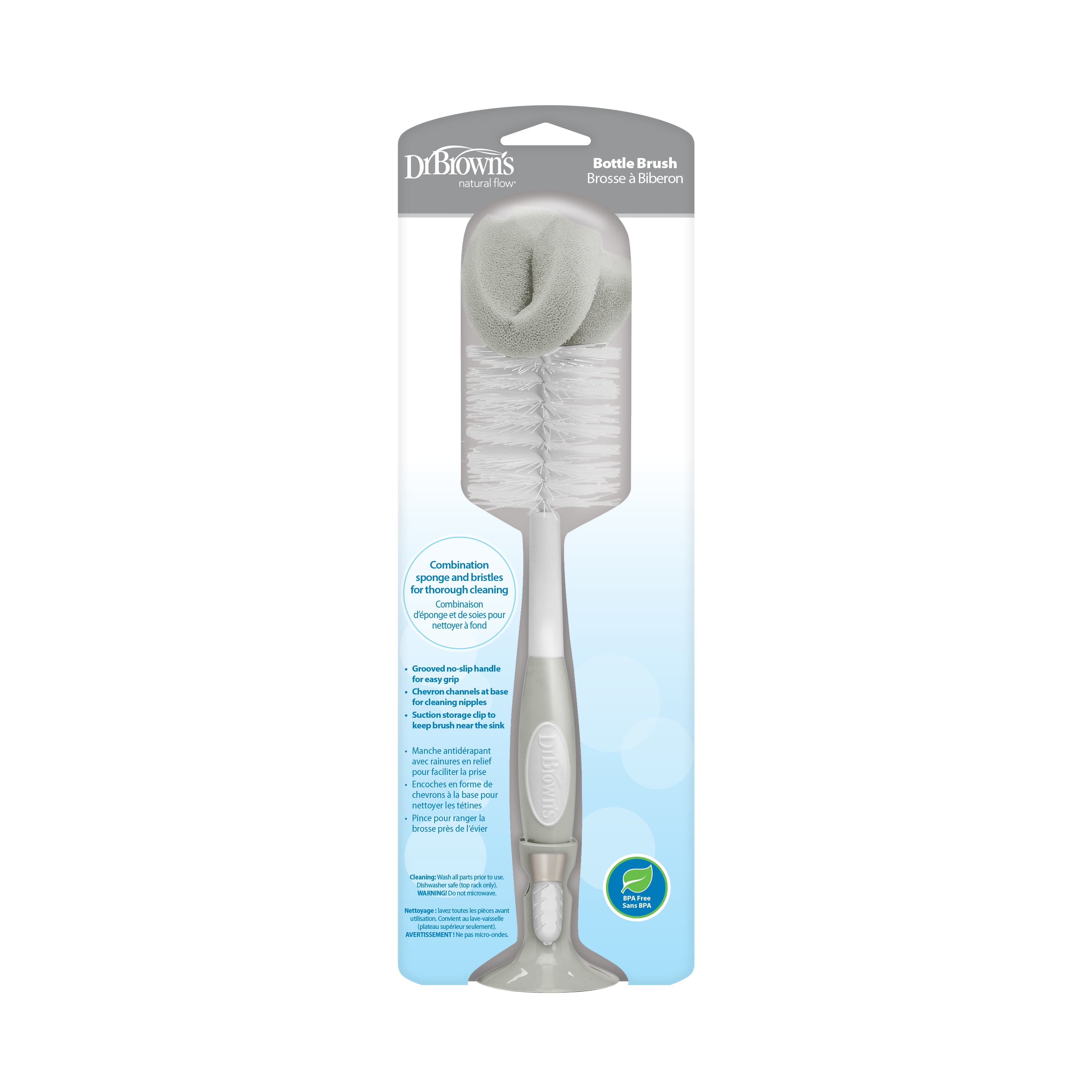 Dr Brown's Thin Vent Reservoir Cleaning Brush Baby Bottle Teat