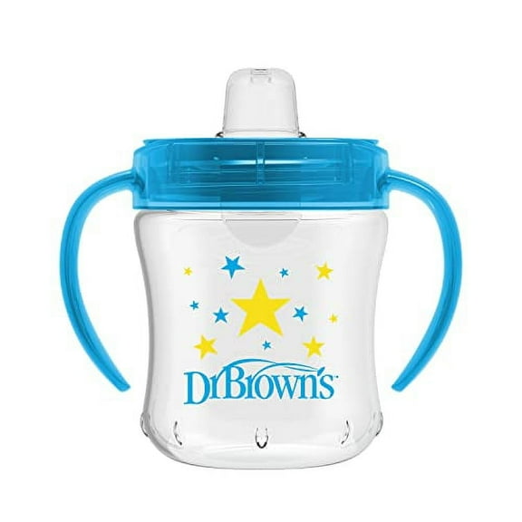 Dr. Brown's Transition Sippy Cup with Soft Spout - Blue - 6oz - 6m+