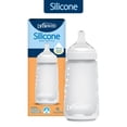 thumbnail image 1 of Dr. Brown's Silicone Baby Bottle with Collapsible Insert Designed to Reduce Colic, 9 oz with Wide-Neck Level 2 Medium Flow Nipple, BPA-Free, 3m+, White, 1-Pack, 1 of 10