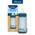 thumbnail image 1 of Dr. Brown's Silicone Baby Bottle with Collapsible Insert Designed to Reduce Colic, 9 oz with Wide-Neck Level 2 Medium Flow Nipple, BPA-Free, 3m+, Blue, 1-Pack, 1 of 10