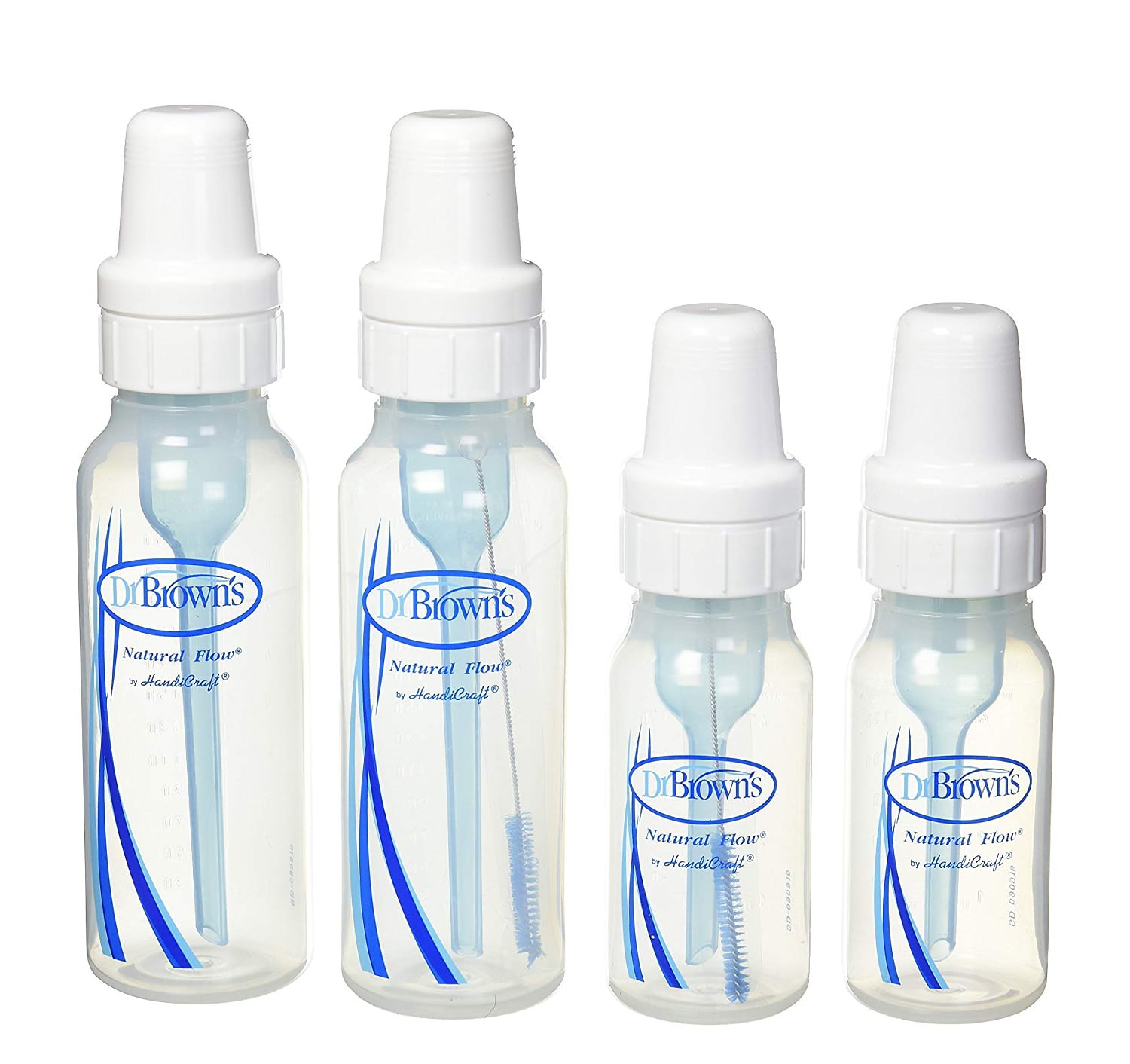 Dr.Browns 哺乳瓶　270ml×2 150ml×2　計4本セット Dr. Browns Anti-Colic Natural Flow Baby Bottles, 4 Pack (2