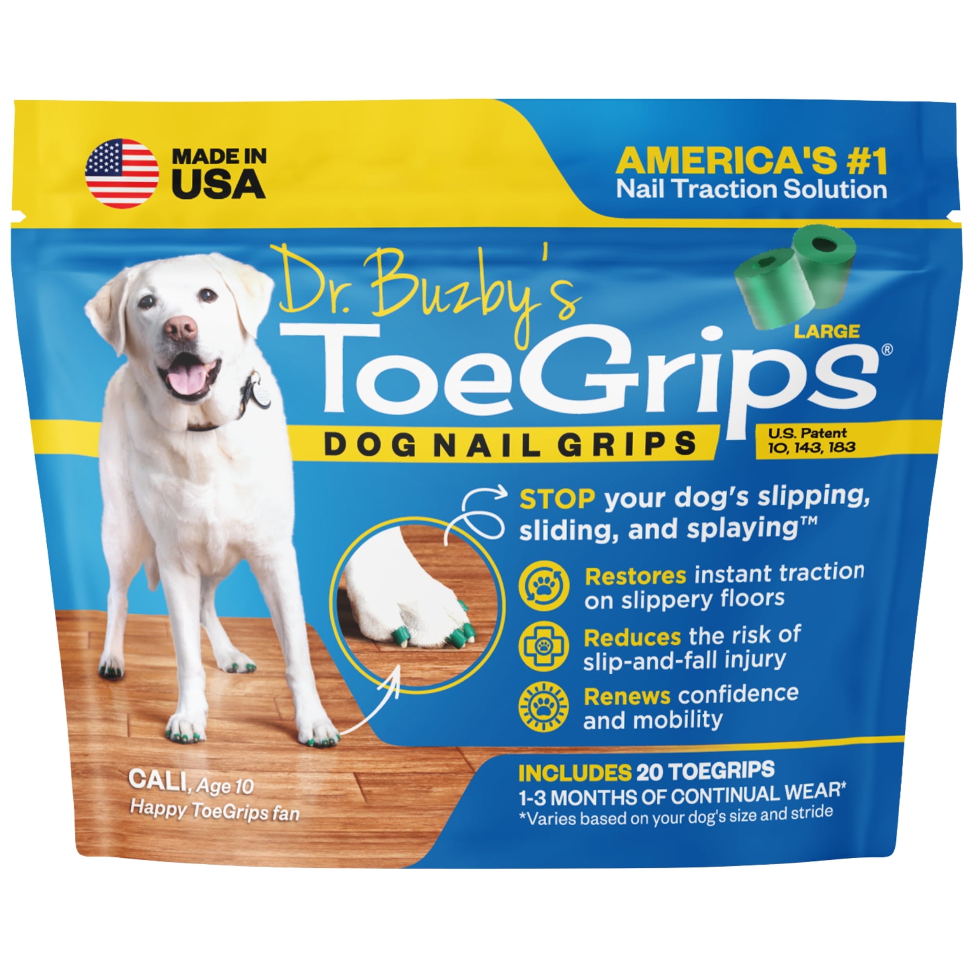 ヘルスケア・介護用品 Dr. Buzby's ToeGrips Dog Nail Grips Dr Buzby's, ToeGrips for Dogs, Large, 20 Grip Pack - Walmart.com