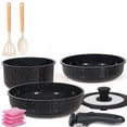thumbnail image 1 of Dr.Camp 11-Piece Nonstick Cookware Set with Detachable Handle, Stackable Pots and Pans Set, Oven Safe Kitchen Cookware for Easy Storage and Everyday Cooking, 1 of 6