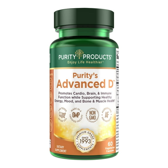 Dr. Cannell's Advanced D - Purity Products - Vitamin D3 - 5,000 IU, 60 Ct Veggie Caps