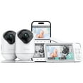 thumbnail image 1 of Dr.Care 5" Smart WiFi Baby Monitor with Dual 2K Camera, Split Screen, APP Control, Cry & Motion Detection, Pan-Tilt-Zoom, Temp, Night Vision, 1 of 10