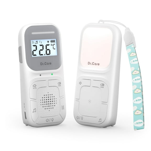 Dr.Care Portable Digital Audio Monitor Built-in Nightlight , Hanging Cord 1000ft Range ABM002