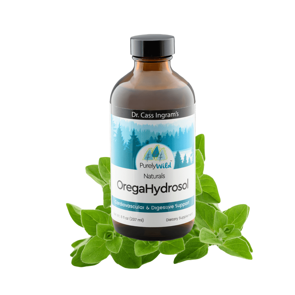 Dr. Cass Ingram's OregaHydrosol - Wild Mediterranean Oregano Juice for Immune Support, Respiratory & Digestive Health
