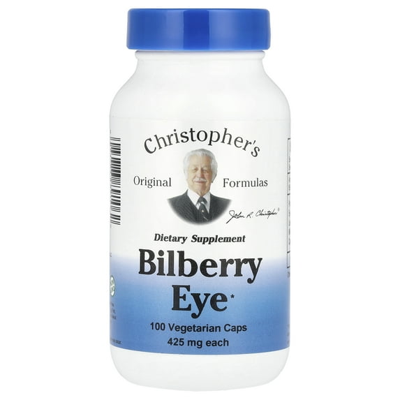 Dr. Christopher's Bilberry Eye - 450 mg - 100 Vegetarian Capsules