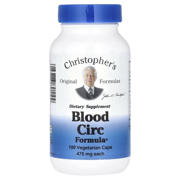 Dr. Christopher's Original Formulas Blood Circulation Formula Capsules, 100 Ct