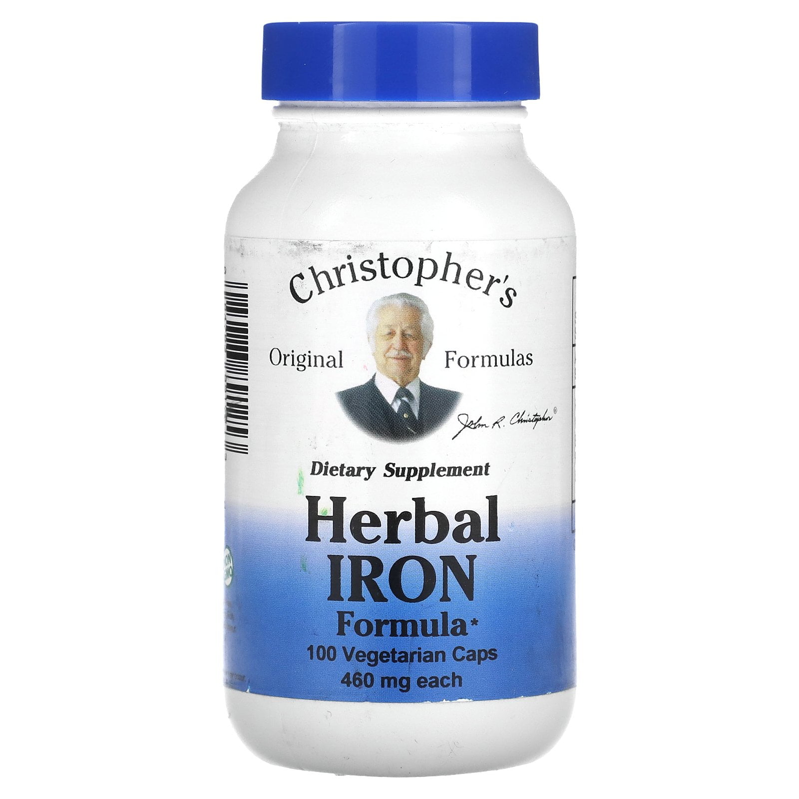 Christopher's Original Formulas Herbal Iron Formula, 460 mg, 100 Vegetarian Caps