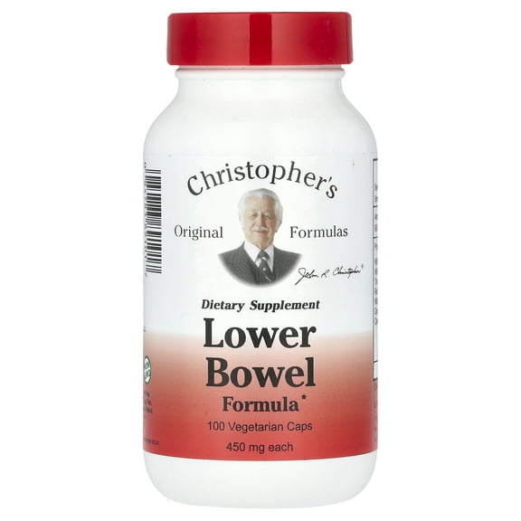 Dr. Christopher's Lower Bowel Formula 450 mg 100 Veg Caps