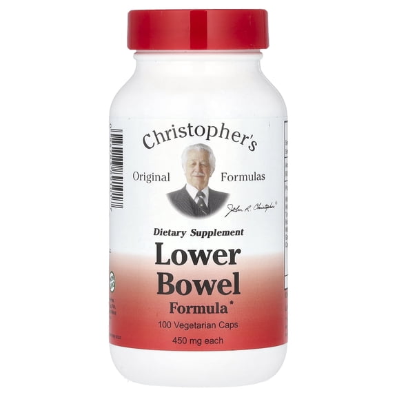Dr. Christopher's Lower Bowel Formula 450 mg 100 Veg Caps