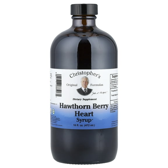 Dr. Christopher's Original Formulas Hawthorn Berry Heart Syrup, 16 Oz