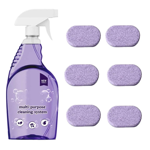 Dr Clean Spray Cleaner For Ovens, Dr. Clean Spray Oven Cleaner, Cleaning Spray For Instant Stain Removal, All-Purpose Cleaner Spray (1, 1Bottle+6Tablets)