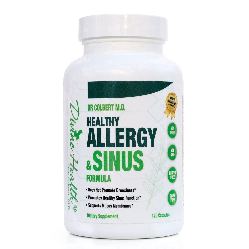 Dr. Colbert, MD | by Divine Health | Healthy Sinus Formula Allergy & Sinus Support | 60 Servings