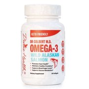 Dr. Colbert, MD Wild Alaskan Salmon Omega-3 | 1,000mg Salmon Oil | Omega-3, | DHA & EPA | 30 Day Supply | 30 Softgels