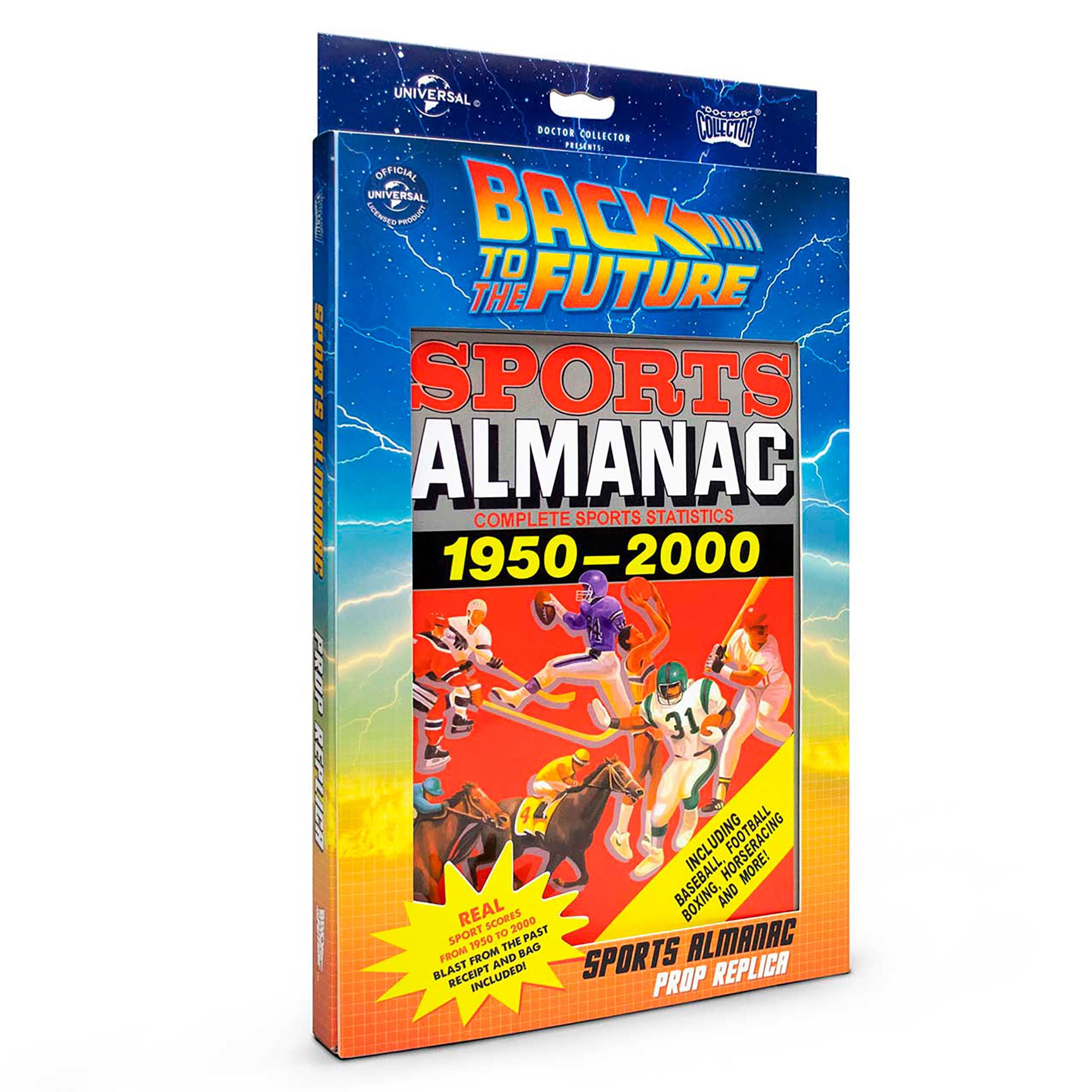 Dr. Collector: Back To The Future: Grays Sports Almanac - Includes Almanac Book, See Through Almanac Receipt & Holographic Reflectant Plastic Bag, Officially Licensed