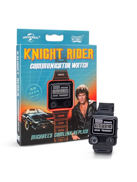 Dr. Collector: Knight Rider: Communicator Watch - Michael's Comlink Watch Replica, Digital Watch, Officially Licensed Collectable Based Off The Hit Franchise
