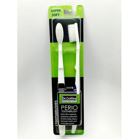Dr Collins Perio Toothbrush, 2 Ct