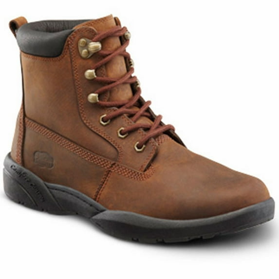 Dr. Comfort Boss Men's Work Boot: 10.5 Wide (E/2E) Chestnut Lace
