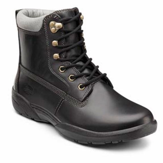 Dr. Comfort Boss Men's Work Boot: 6.5 X-Wide (3E/4E) Black Lace
