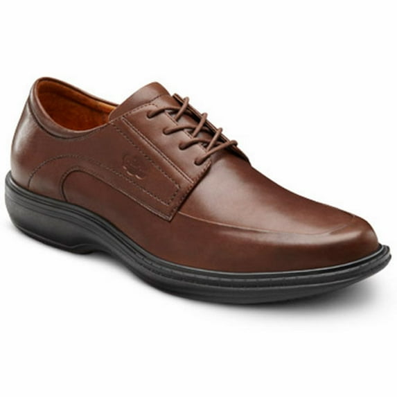 Dr. Comfort Classic Men's Dress Shoe: 8 X-Wide (3E/4E) Chestnut Lace