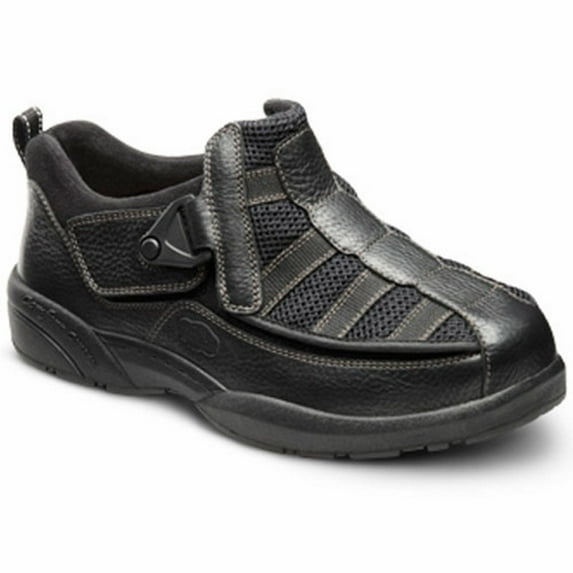 Dr. Comfort Edward-X Men's Casual Shoe: 14 Wide (W/4E) Black Velcro